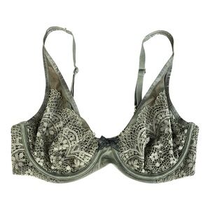 Victoria's Secret 34D Dark Green Lace Underwire Bra